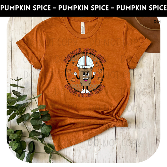 Pumpkin Spice And Everything Nice Adult Shirt-Fall 450