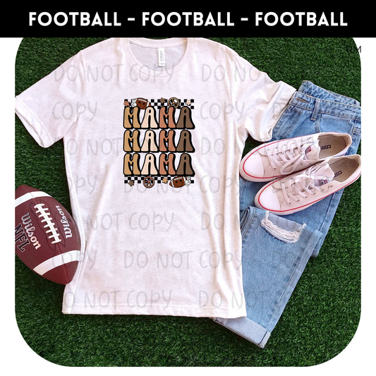 Retro Football Mama Adult Shirt- Football 99