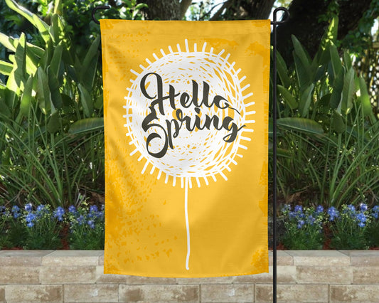 Hello Spring Garden Flag TRANSFERS ONLY- Garden Flag 83
