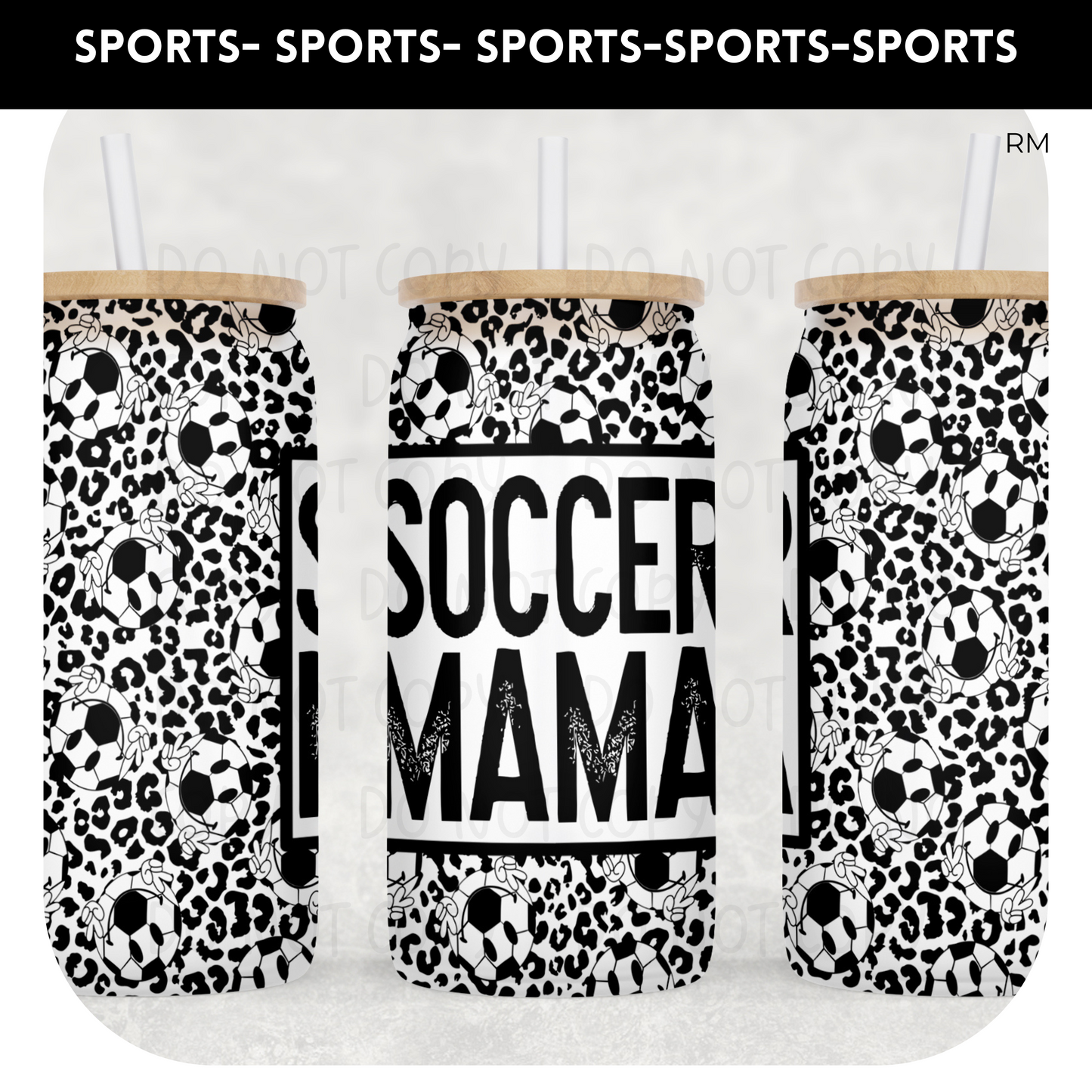 Soccer Mama Libby Glass Can- Glass Can 353
