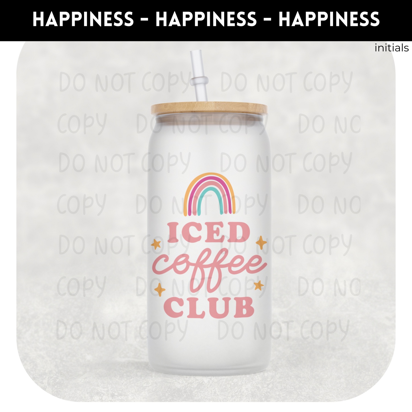 Iced Coffee Club Libby Glass Can- Glass Can 203