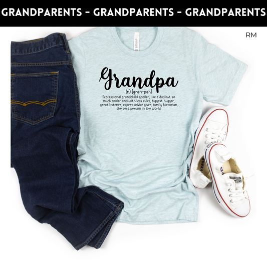 Grandpa Definition TRANSFERS ONLY- Grandparents 102
