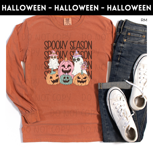 Spooky Season Repeat Adult Shirt- Halloween 504