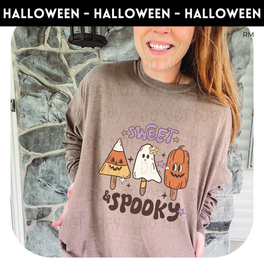 Sweet and Spooky Adult Shirt- Halloween 514