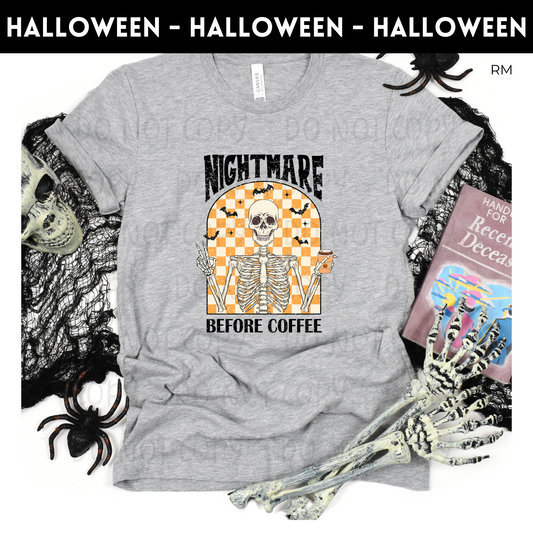 Nightmare Before Coffee Adult Shirt-Halloween 518