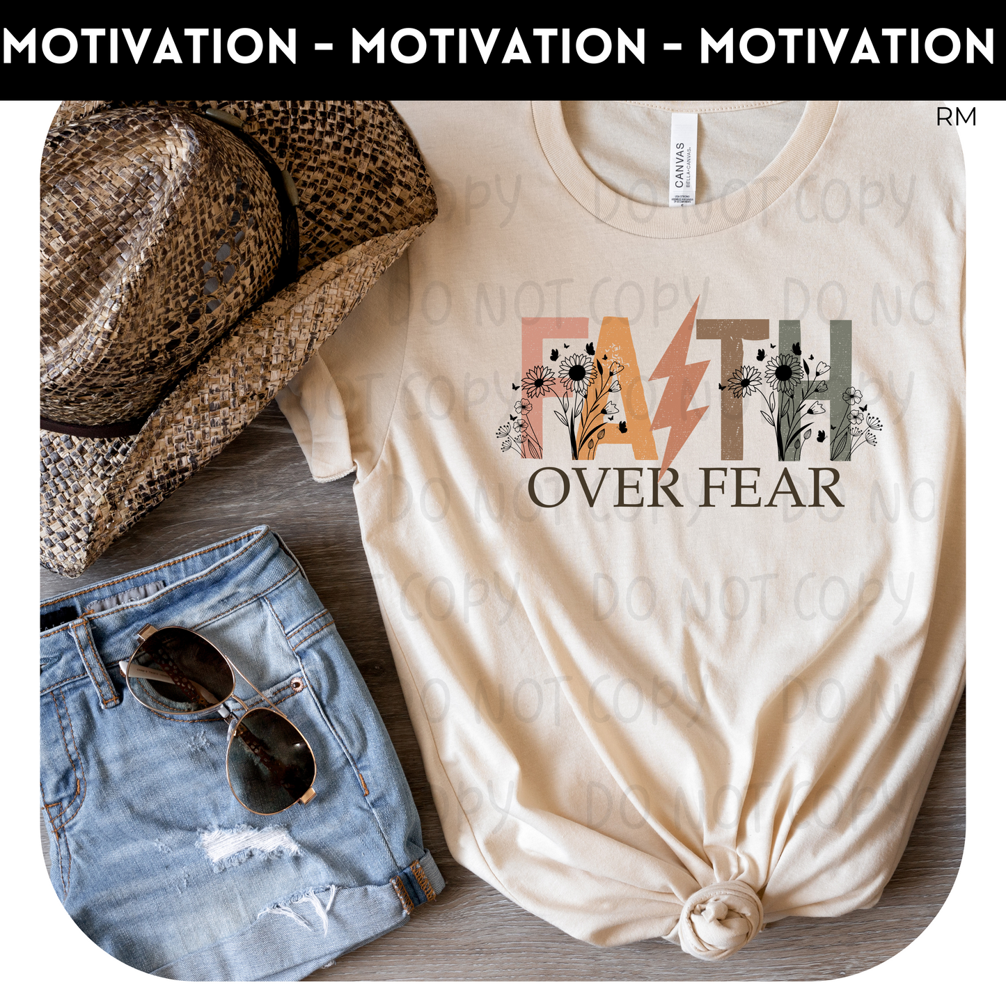 Faith Over Fear Adult Shirt- Inspirational 694