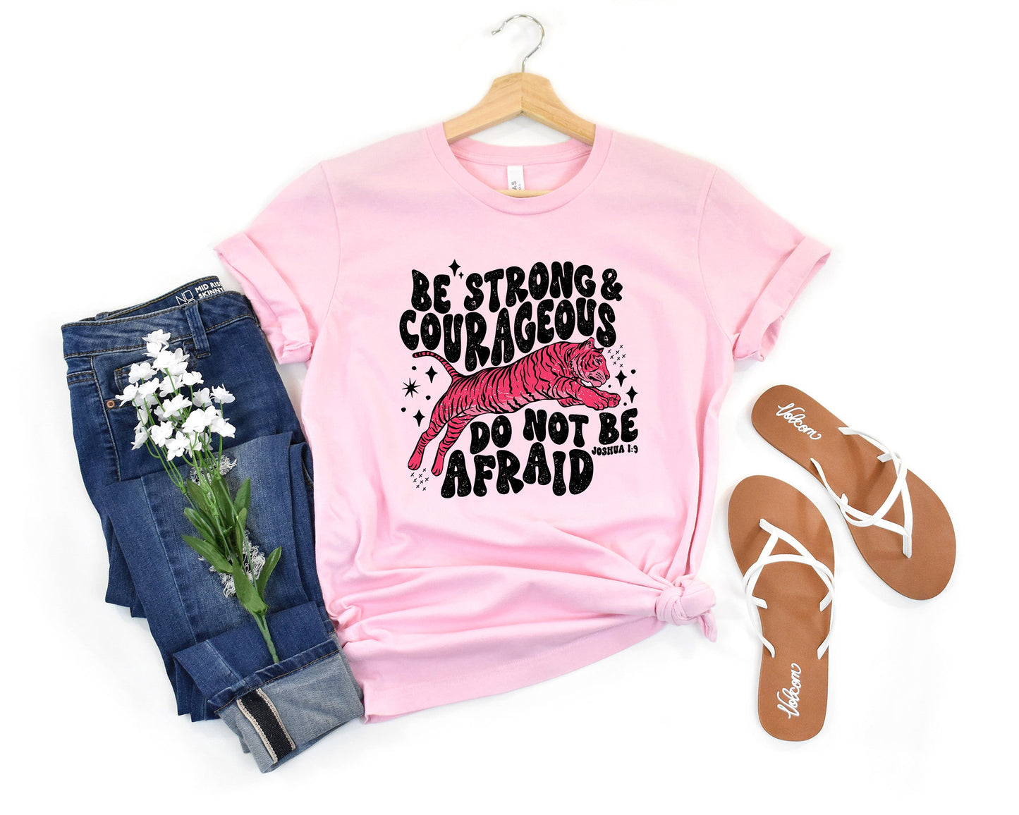 Be Strong And Couregous Adult Shirt- Inspirational 770