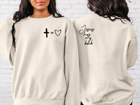 Jesus Has My Back Sweatshirt