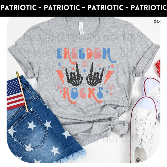 Freedom Rocks Adult Shirt-July 4th 256