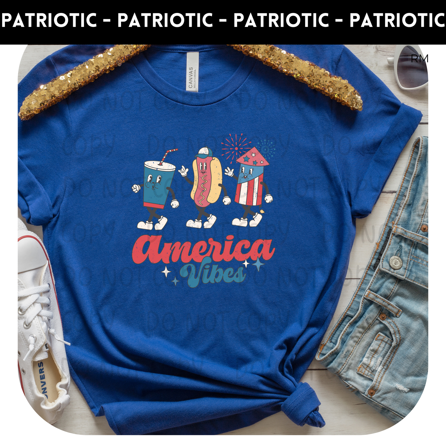 America Vibes Adult Shirt-July 4th 272