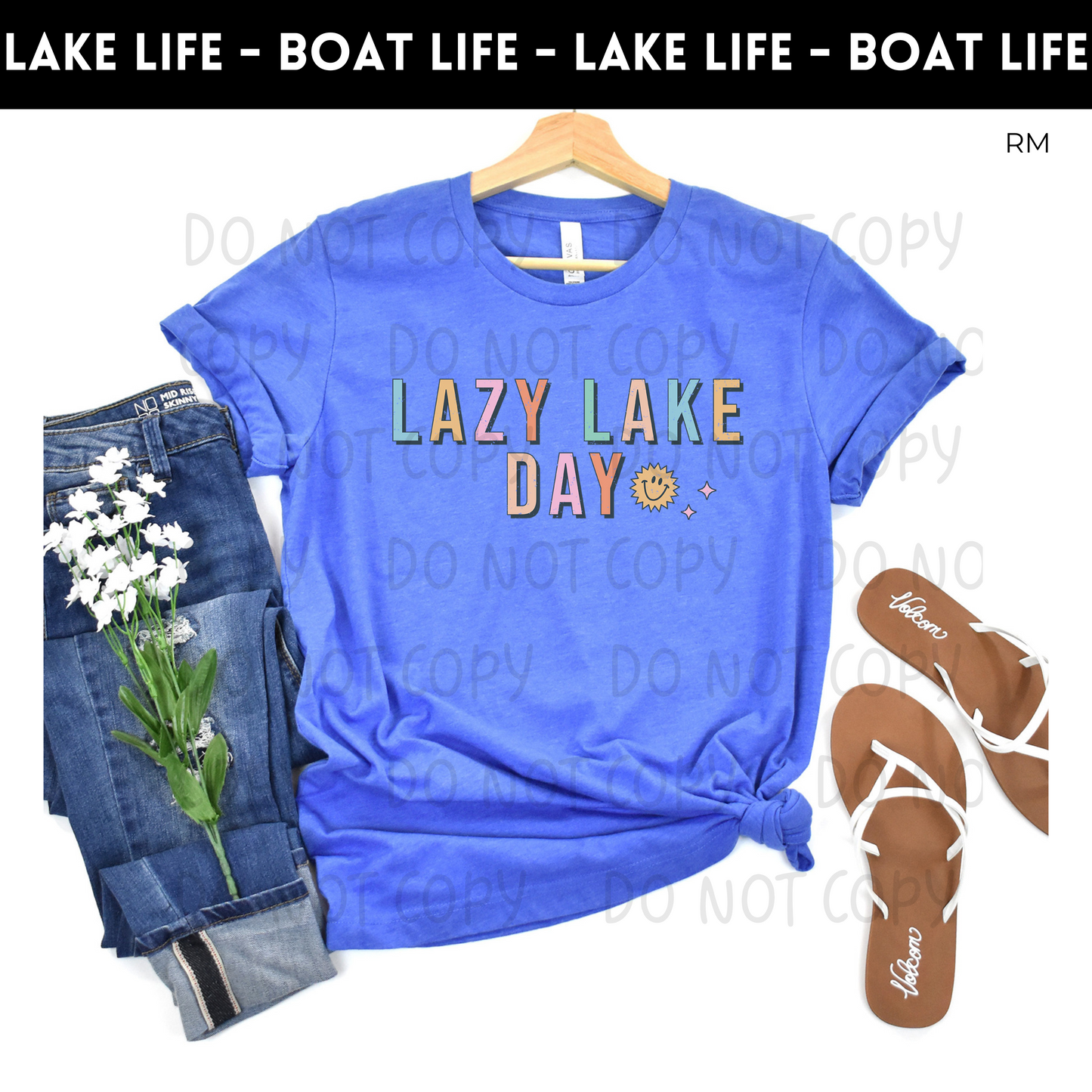 Lazy Lake Day Adult Shirt- Lake Life 40