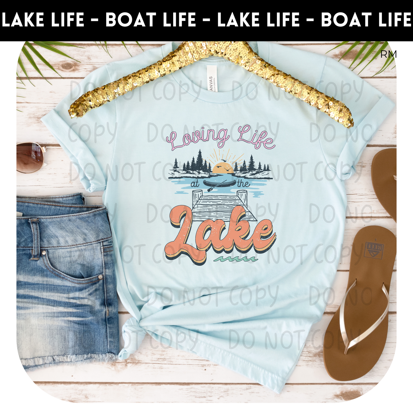 Loving Life At The Lake Adult Shirt- Lake Life 44