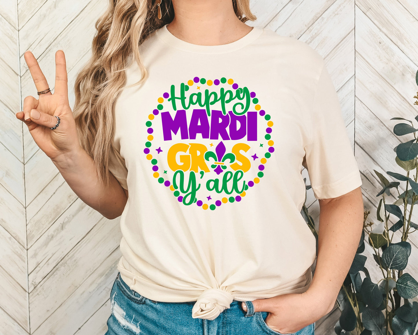 Happy Mardi Gras Yall Adult Shirt- Mardi Gras 65