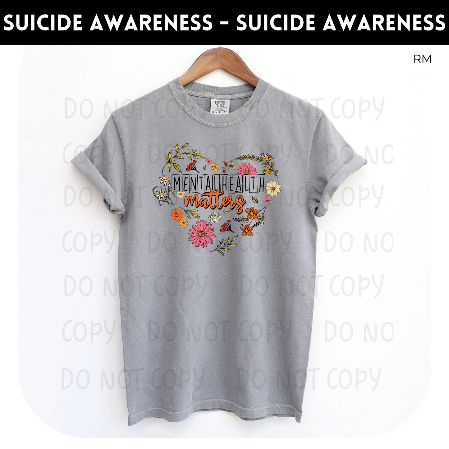 Mental Health Matters Adult Shirt- Mental Health 97