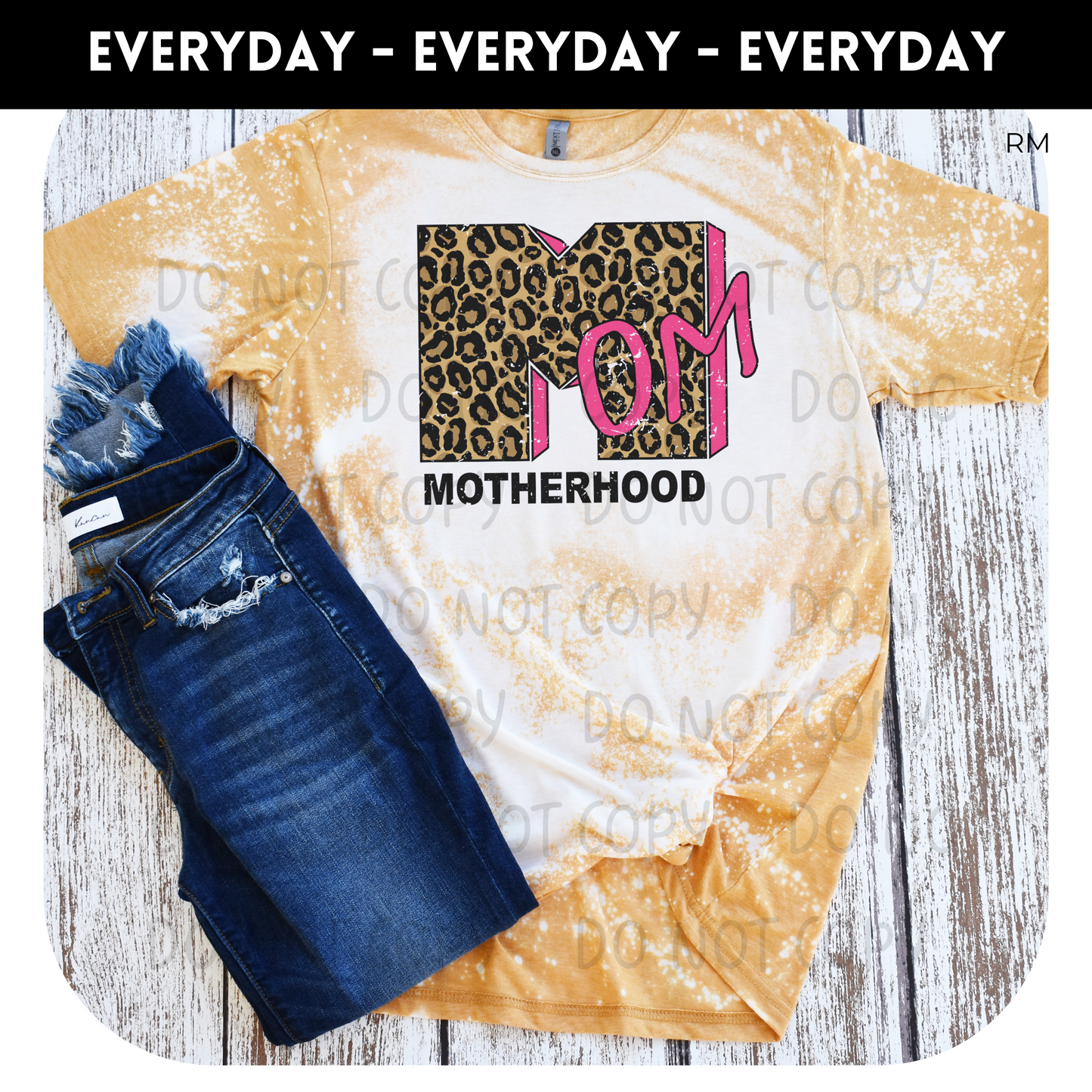 Leopard Motherhood Adult Shirt- Mom Life 229