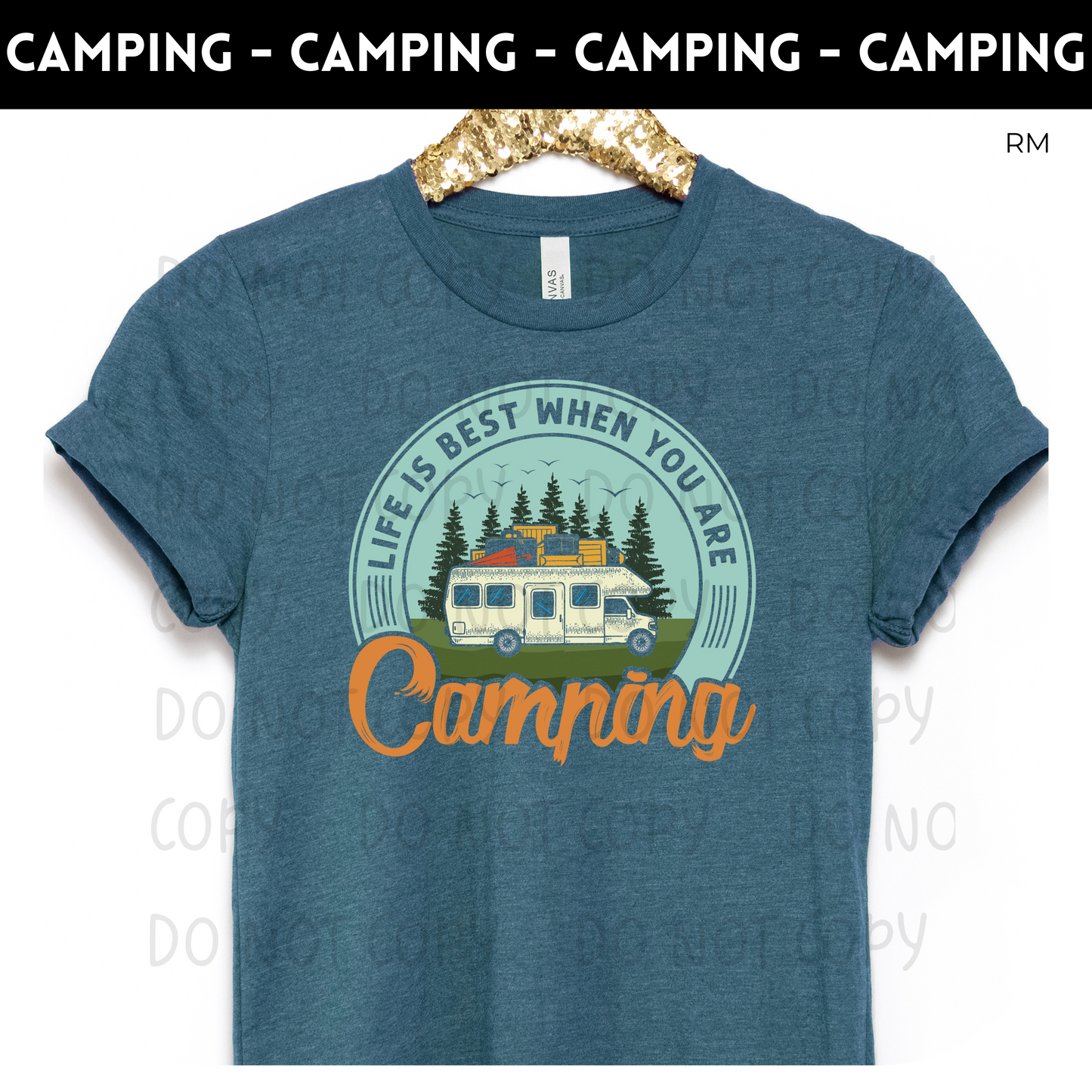 Life Is Best When Camping Adult Shirt- Outdoors 170