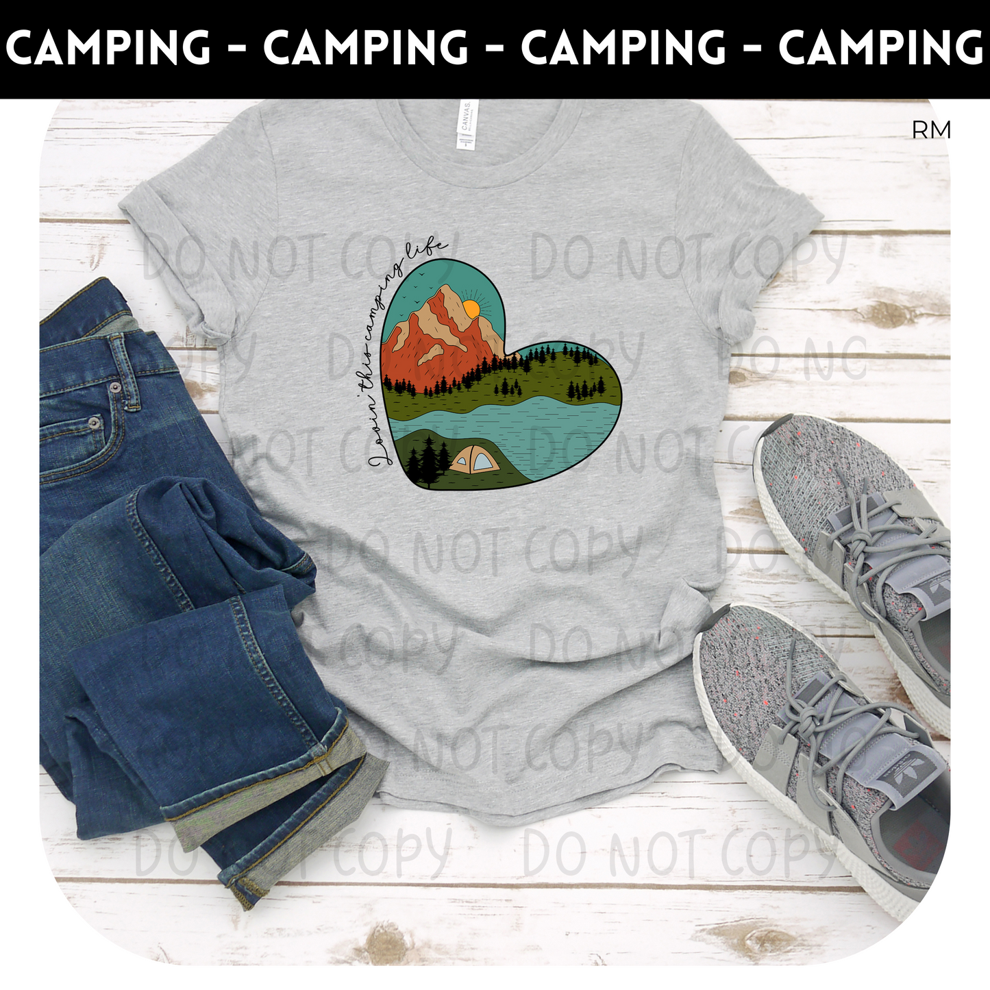 Loving This Camping Life Adult Shirt- Outdoors 178