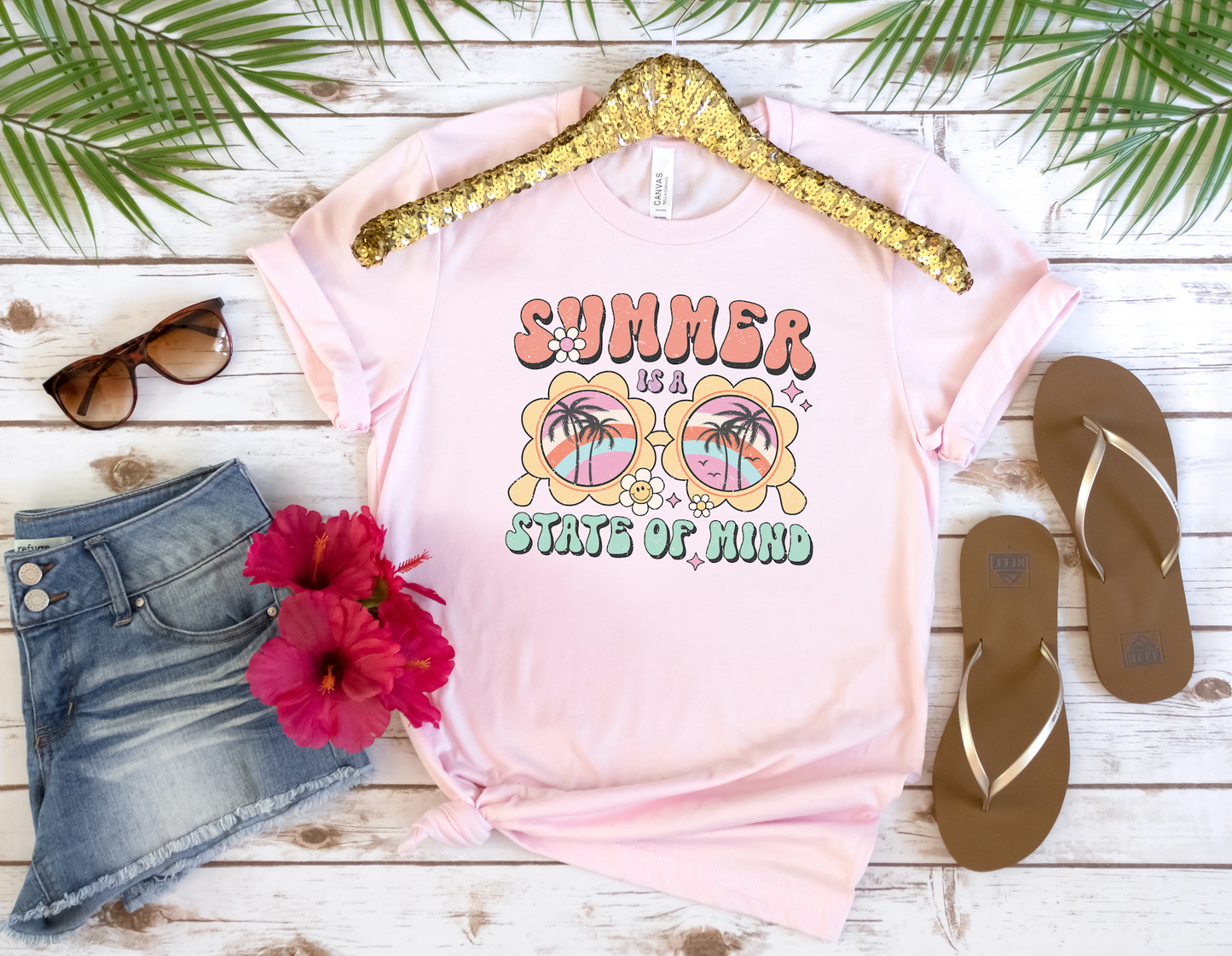 Summer Is A State of Mind Adult Shirt- Summer 256