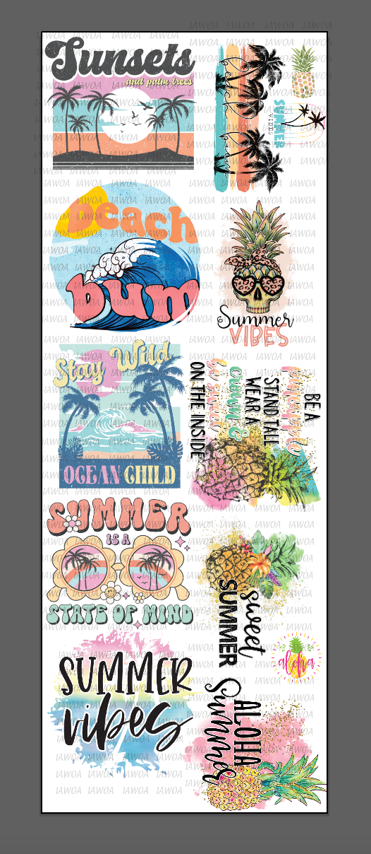 Summer Beach Gang Sheet