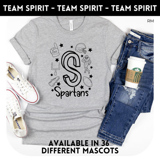 Spirit Mascot Doodle TRANSFERS ONLY