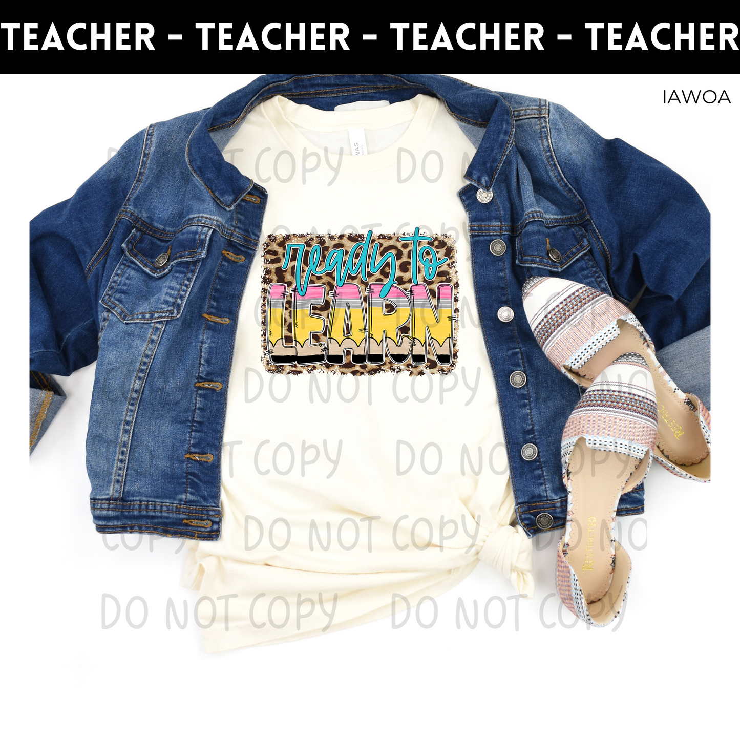 Ready To Learn Adult Shirt- Teachers 119