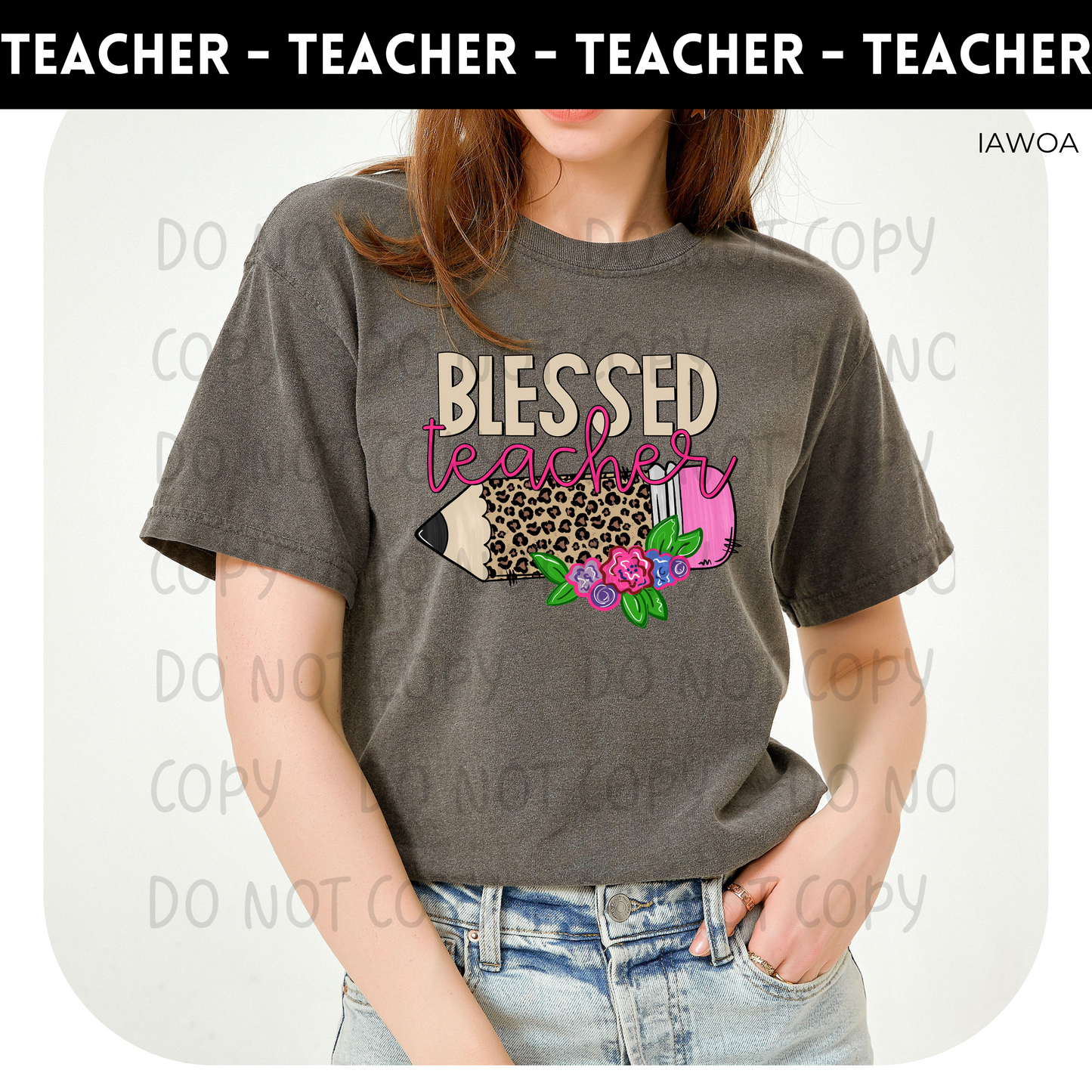 Blessed Teacher Adult Shirt- Teachers-129
