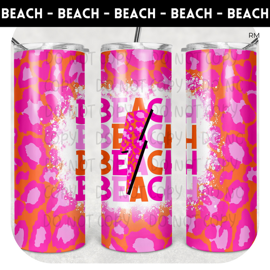 Beach Lightning Bolt TRANSFERS AND BLANKS ONLY - Tumbler 1390