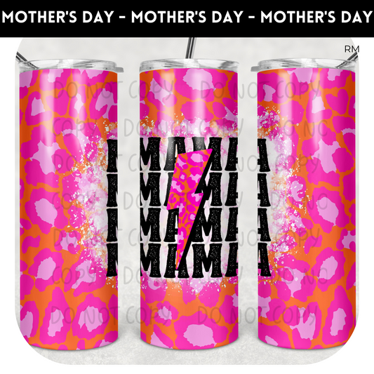 Mama Lightning Bolt 20oz Skinny Tumbler - Tumbler 1399