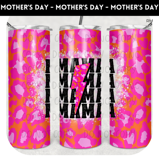 Mama Lightning Bolt 20oz Skinny TRANSFERS and BLANKS ONLY - Tumbler 1399