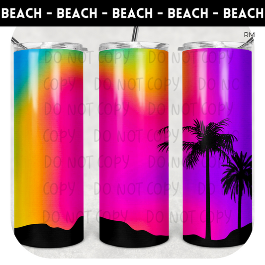 Beach Sunset TRANSFERS AND BLANKS ONLY - Tumbler 1495