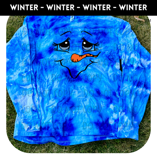 Melting Snowman TRANSFERS ONLY- Winter 15