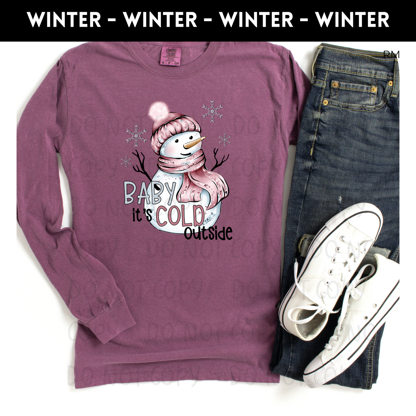 Baby It's Cold Outside Adult Shirt- Winter 6