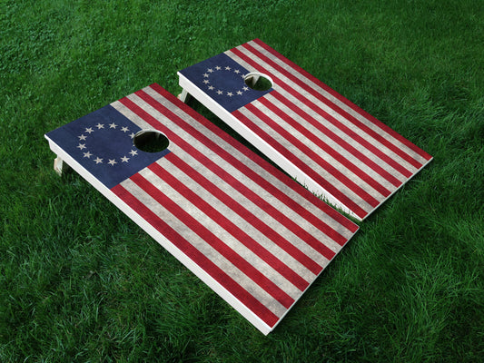 America 15 American Flag Eagle Military Cornhole Wrap Decal Sticker SET OF 2 PRINTS