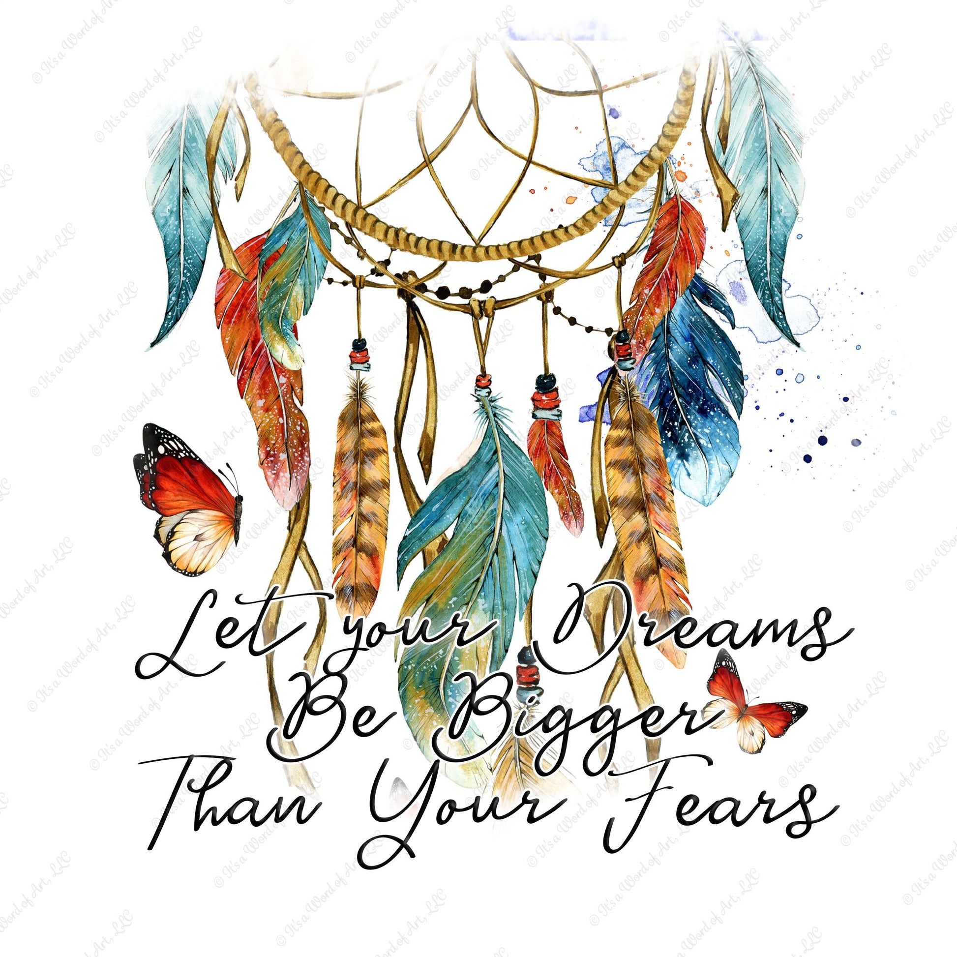 Let your Dreams be Bigger - Motivational Shirt Cute Shirt Sublimation Transfer Set/Ready To Press Sublimation Transfer/Sublimation Transfer