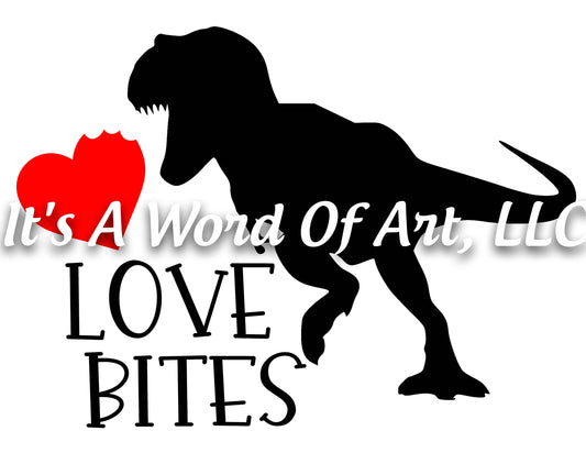 Valentines Day 28 - Love Bites Dinosaur Boys Valentine - Sublimation Transfer Set/Ready To Press Sublimation Transfer/Sublimation Transfer