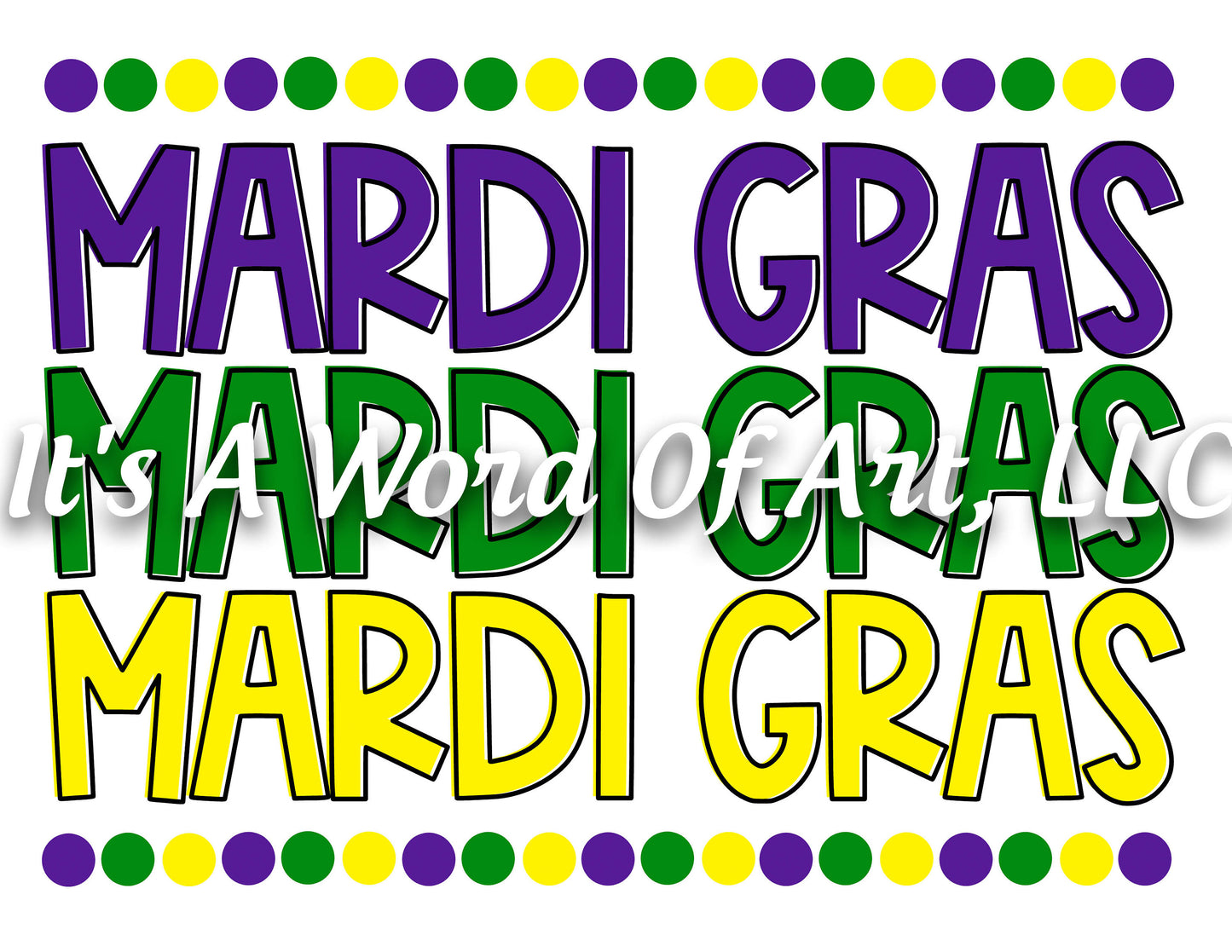 Mardi Gras 4 - Mardi Gras Mardi Gras Mardi Gras Colors - Sublimation Transfer Set/Ready To Press Sublimation Transfer/Sublimation Transfer
