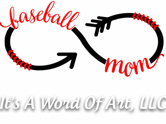 Baseball 12 - Baseball Mom Infinity - Sublimation Transfer Set/Ready To Press Sublimation Transfer/Sublimation Transfer - Baseball Mama