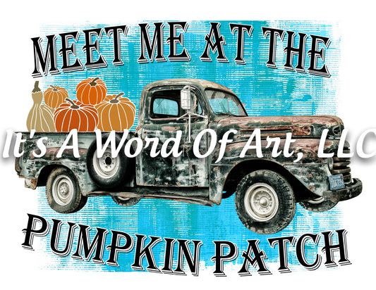 Fall 15 - Meet Me at the Pumpkin Patch Autumn Pumpkin Leaves - Sublimation Transfer Set/Ready To Press Sublimation Transfer Sub Transfer