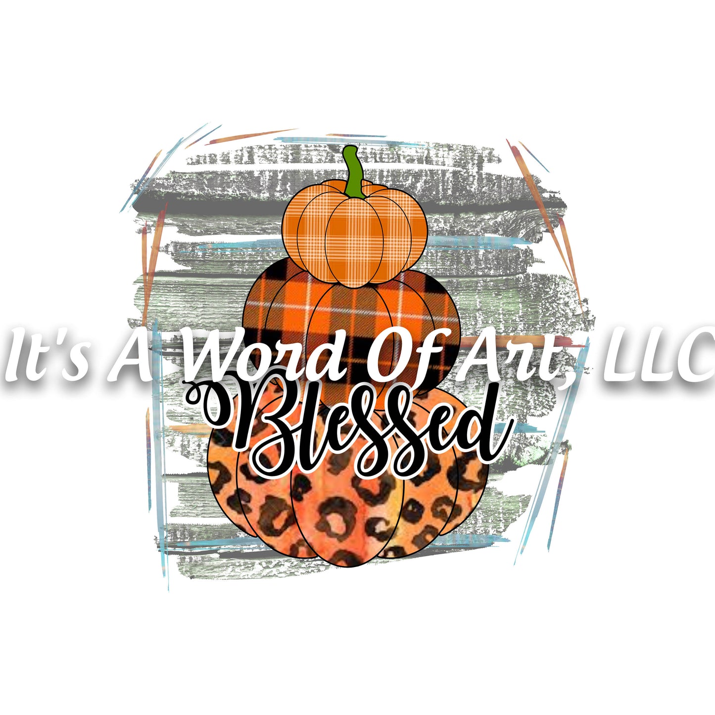 Fall 49 - Stack of Pumpkins Blessed Pickup Truck Autumn - Sublimation Transfer Set/Ready To Press Sublimation Transfer Sub Transfer