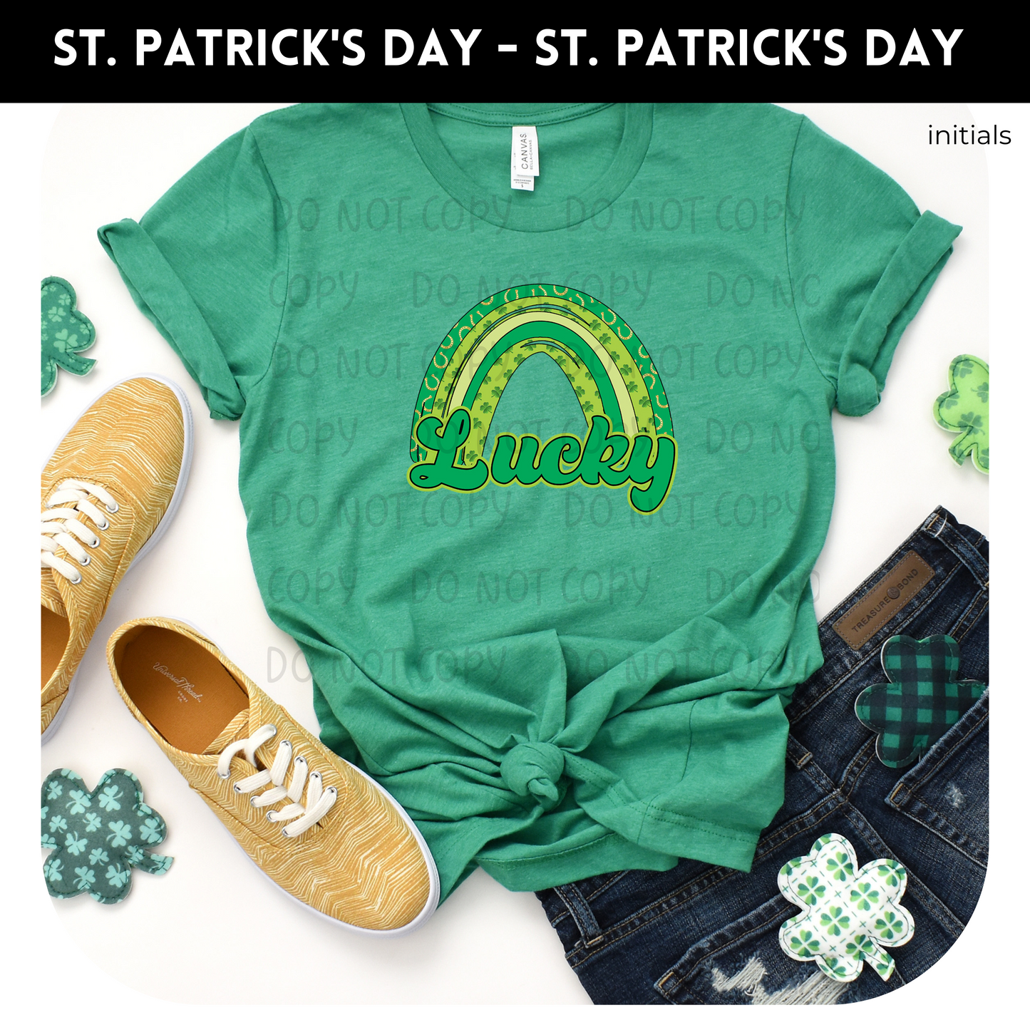Lucky Rainbow Adult Shirt- St. Patrick 137